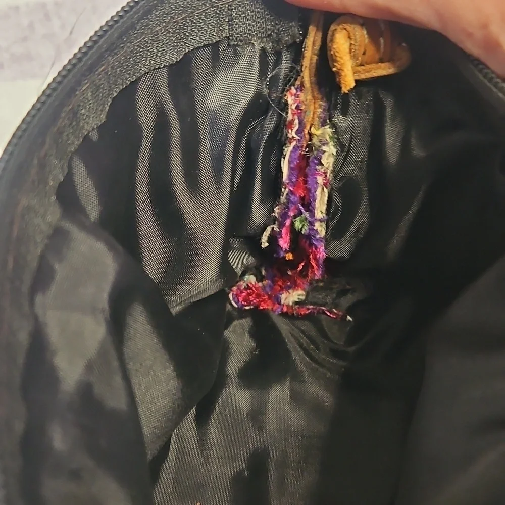 Embroidered Floral Crossbody Bag